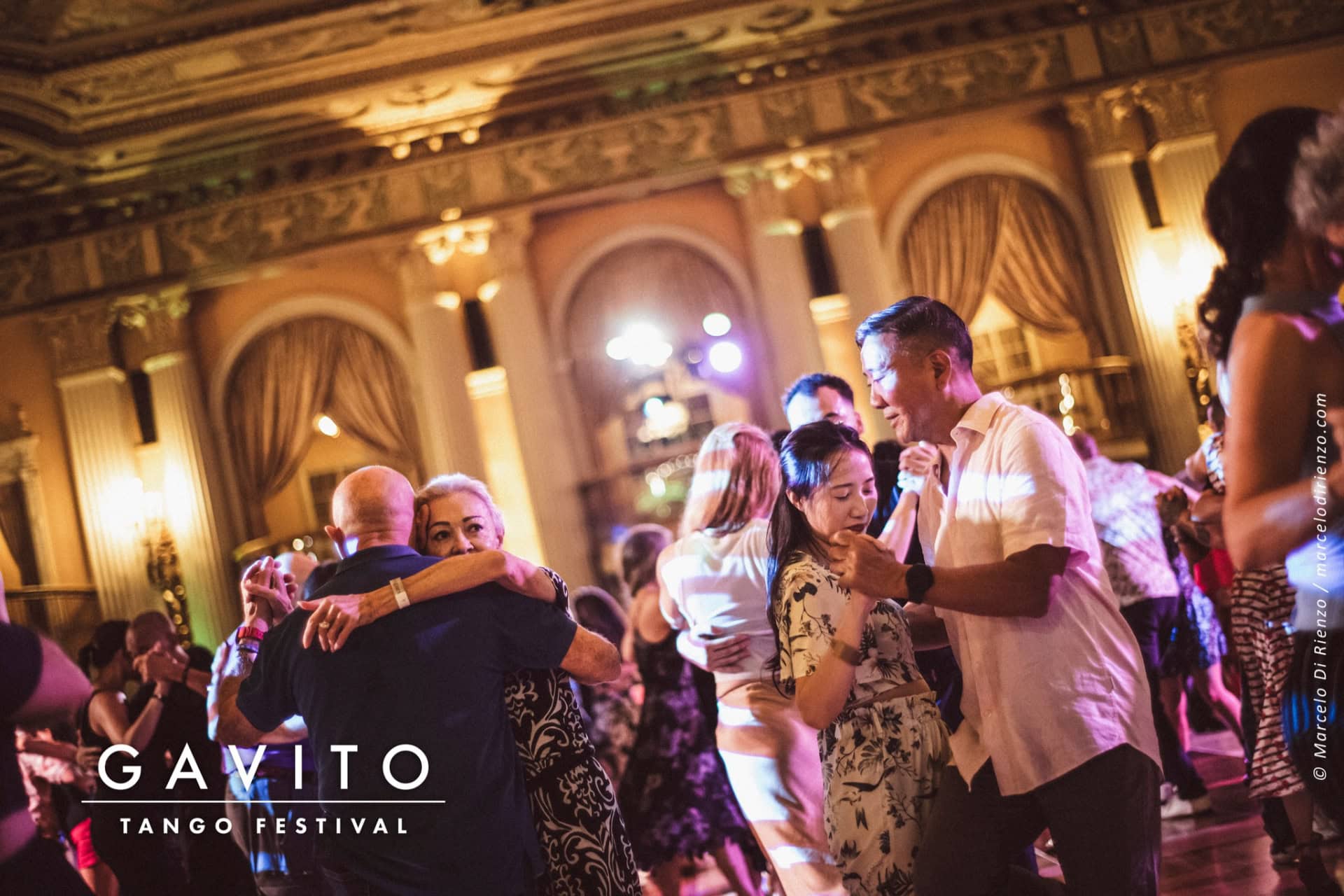 A lively band performing in an ornately decorated venue.