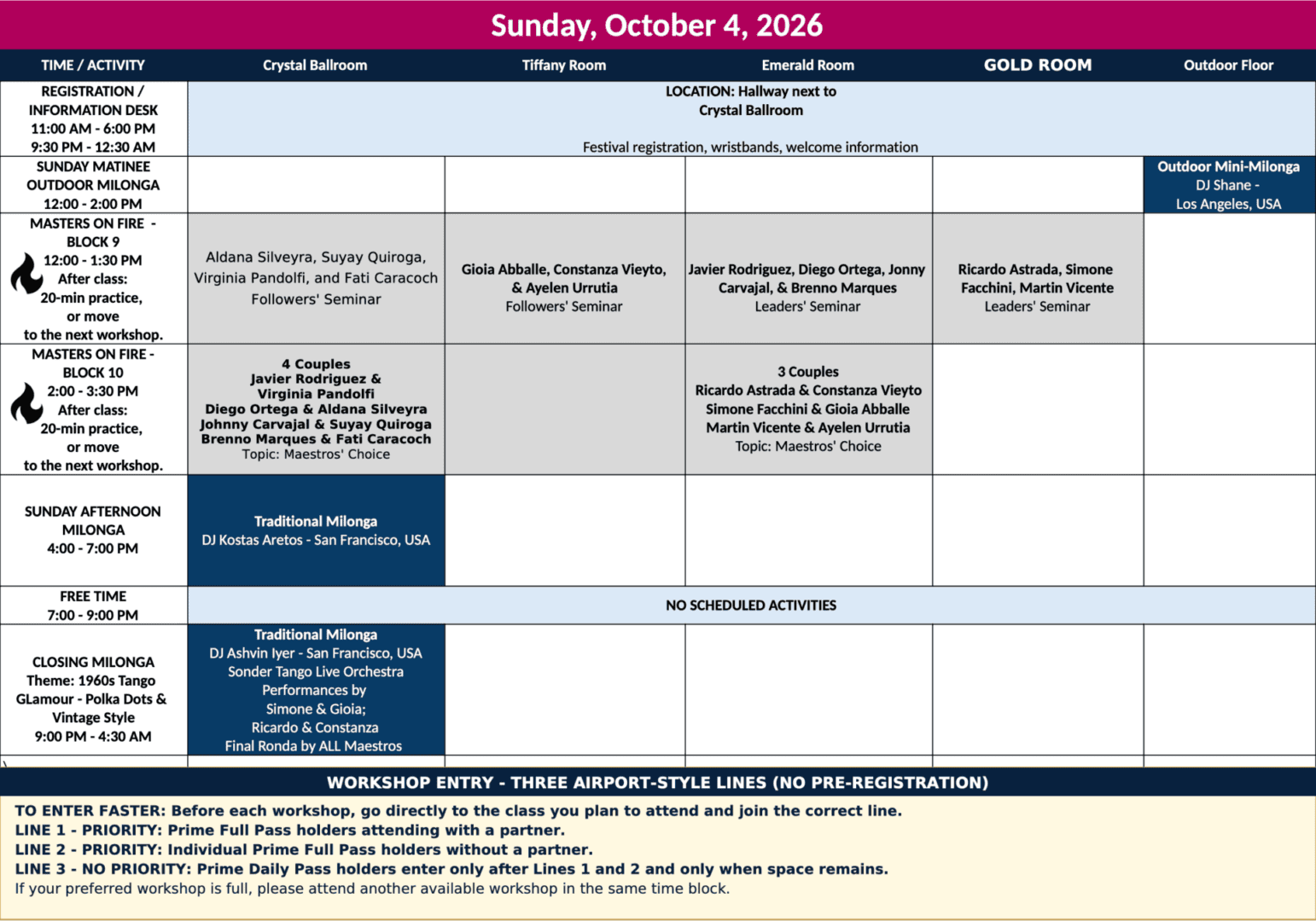 4. Sunday Schedule-Gavito2026